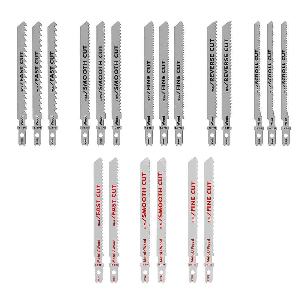 Ryobi All Purpose Jig Saw Blade Sets: 10-Piece $6 or 20-Piece $10 + Free Shipping