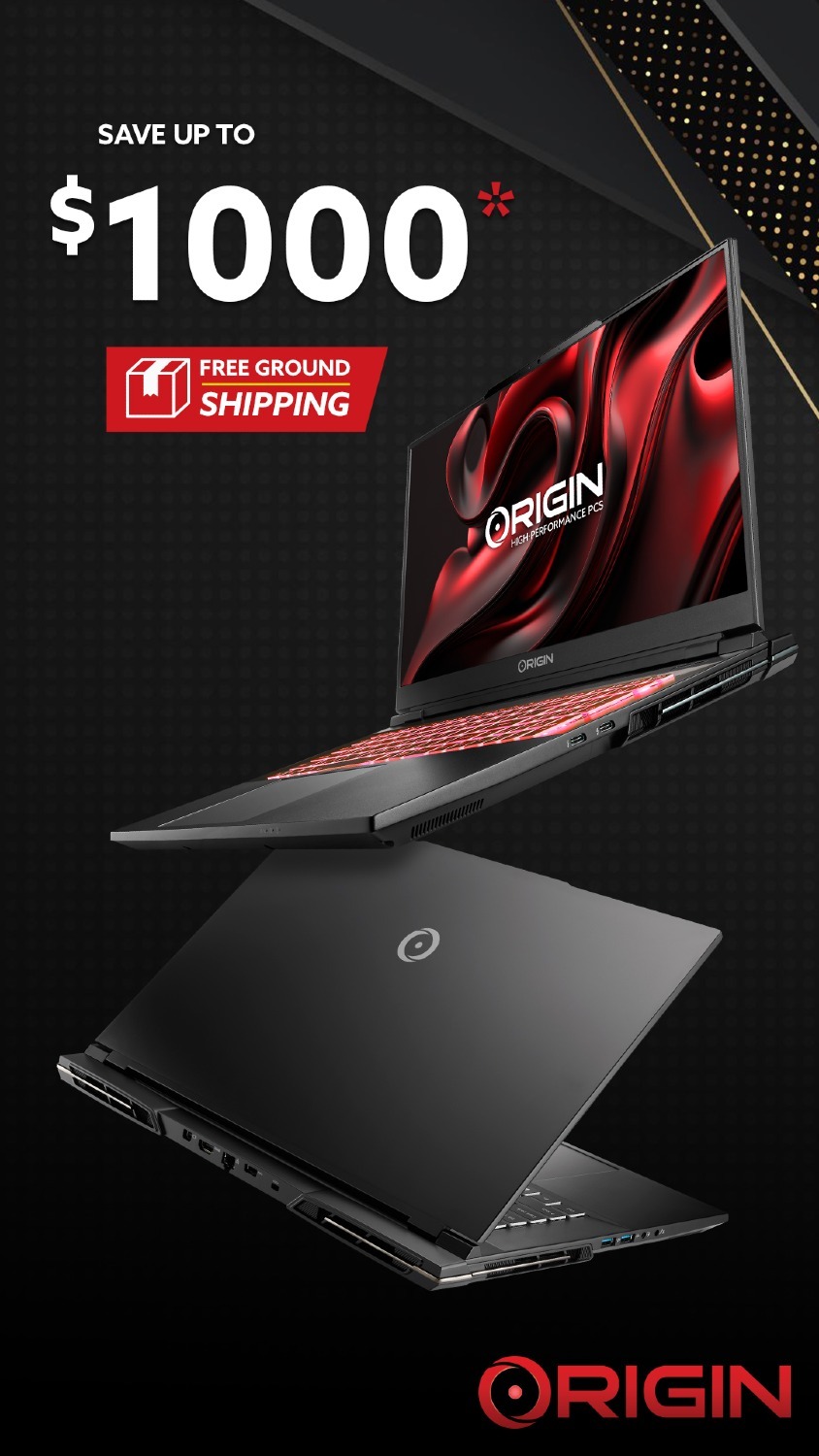$1000 off Origin EON17-X 30-Series Custom Laptops: i7-11700K, UHD 17.3" IPS, RTX 3080, 16GB RAM, 500GB SSD $1419 + Free Shipping