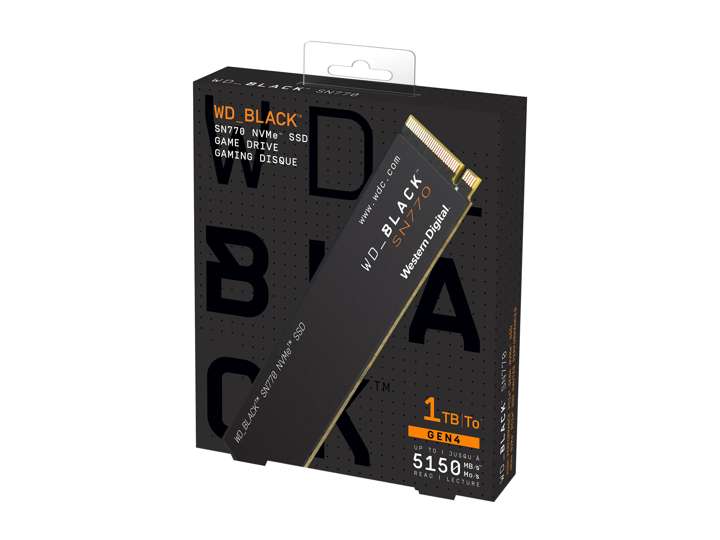 1TB WD BLACK SN770 NVMe Gen4 SSD $46 @Newegg (2TB/$99)