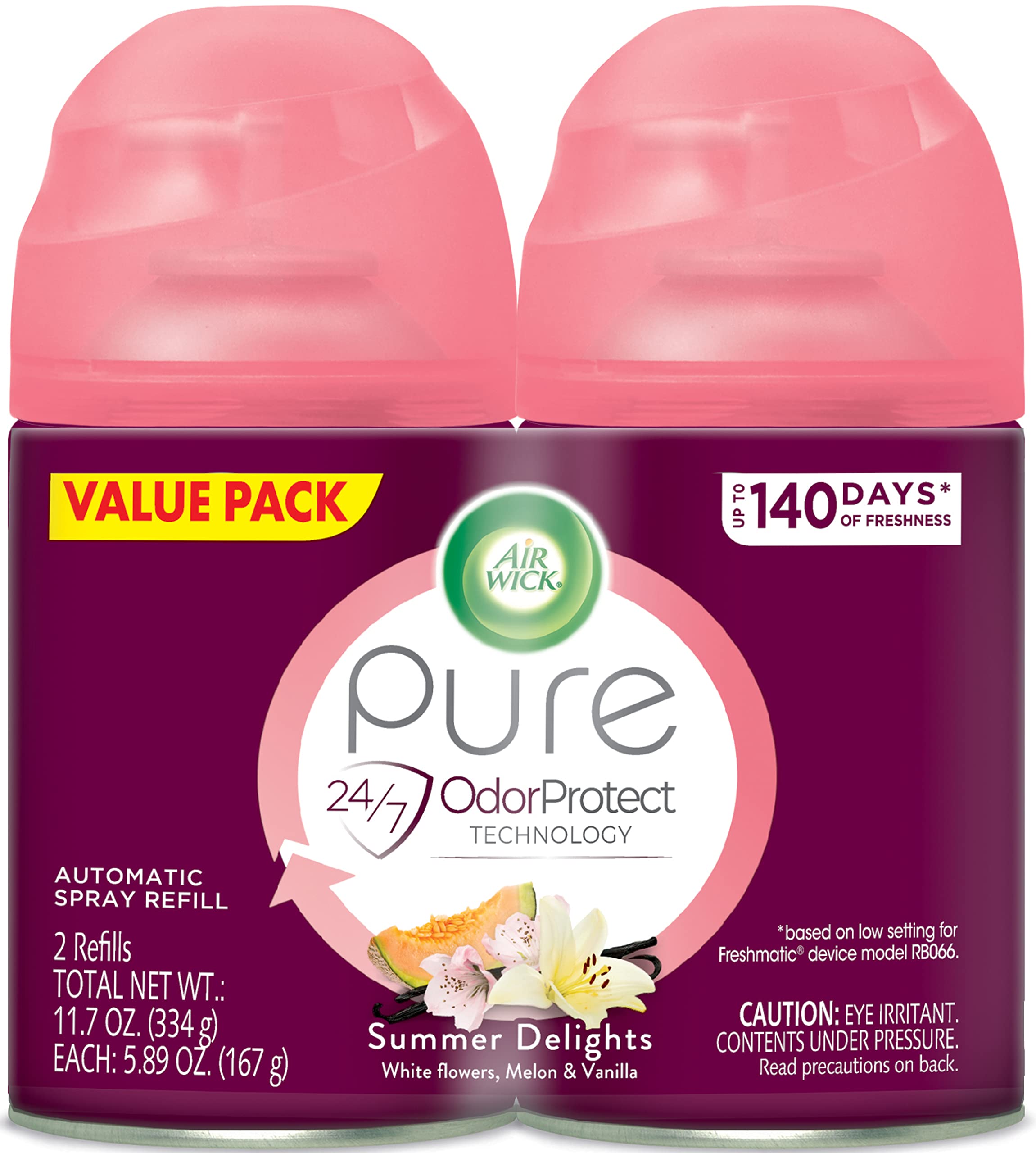 2-Count Air Wick Automatic Air Freshener Spray Refill (Summer Delights) $4.98 ($2.49 each) w/ S&S + Free Shipping w/ Prime or on $25+