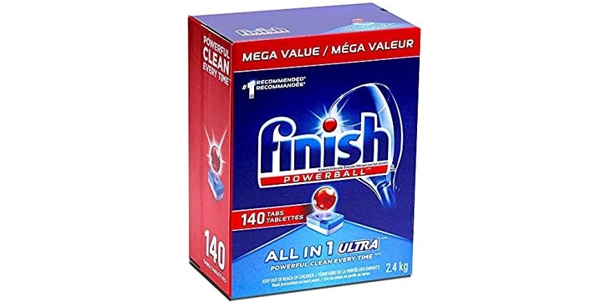 (2 Pack) Finish Powerball Automatic Dishwasher Tabs - $44.99 - Free shipping for Prime members - $45