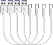 4-Pack 1' Kingback 60W 5A USB-A to USB-C Charge & Sync Cable (White) $4.50 + Free Shipping w/ Prime or on $25+