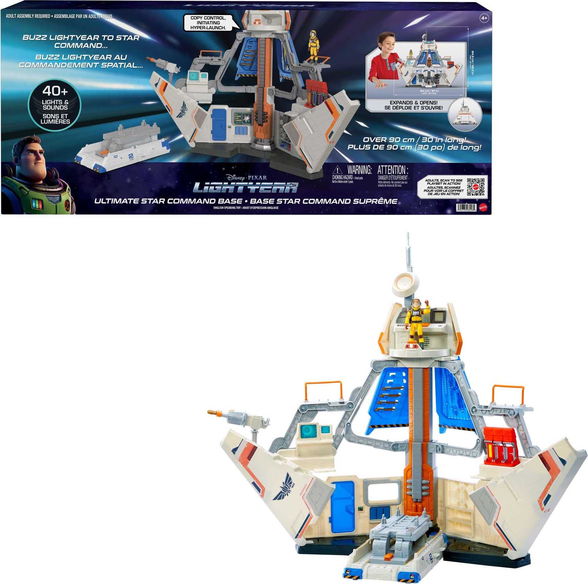 Disney Lightyear Ultimate Star Command Base Playset with Buzz Lightyear Action Figure $34.97