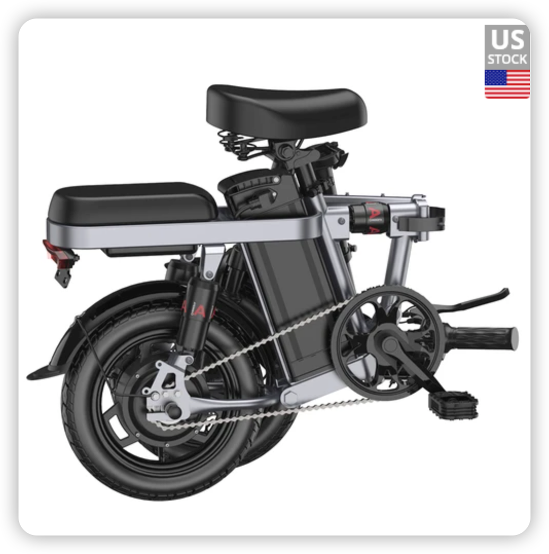 ENGWE T14 Folding Electric Bike 14" Tire w/ 350W Brushless Motor 48V 10Ah Battery (Grey) $419 + Free Shipping