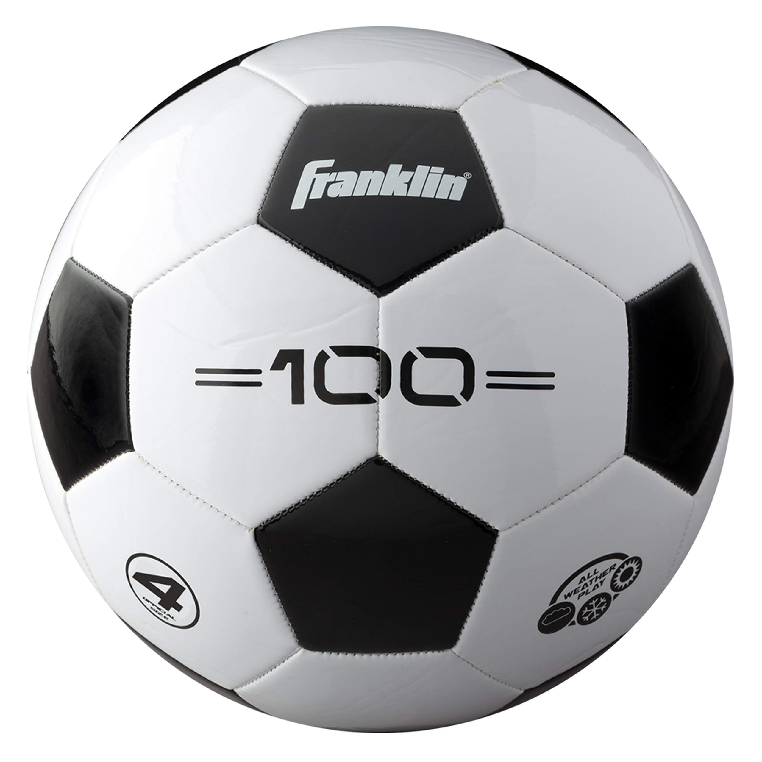 Franklin Sports Competition 100 Soccer Ball (Size 4, Ages 8-12) $5 + Free Shipping w/ Prime or on $25+