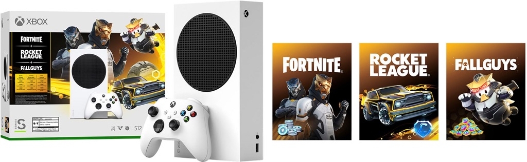 Microsoft Xbox Series S 512 GB Console – Gilded Hunter Bundle (Disc-Free Gaming) White RRS-00071 - $239.99