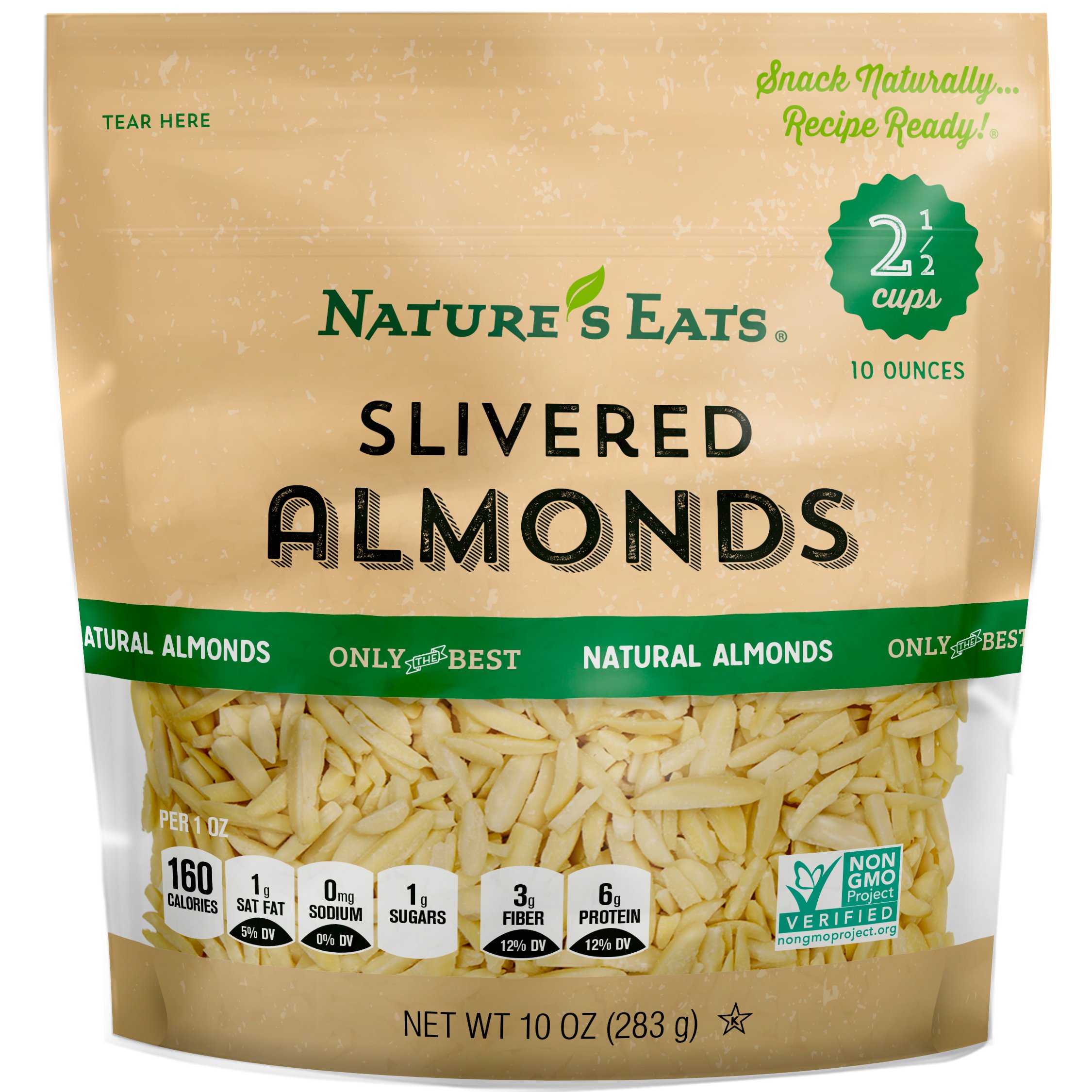 10-Oz Nature's Eats Blanched Slivered Almonds $4.49 + Free Shipping w/ Prime or on $25+