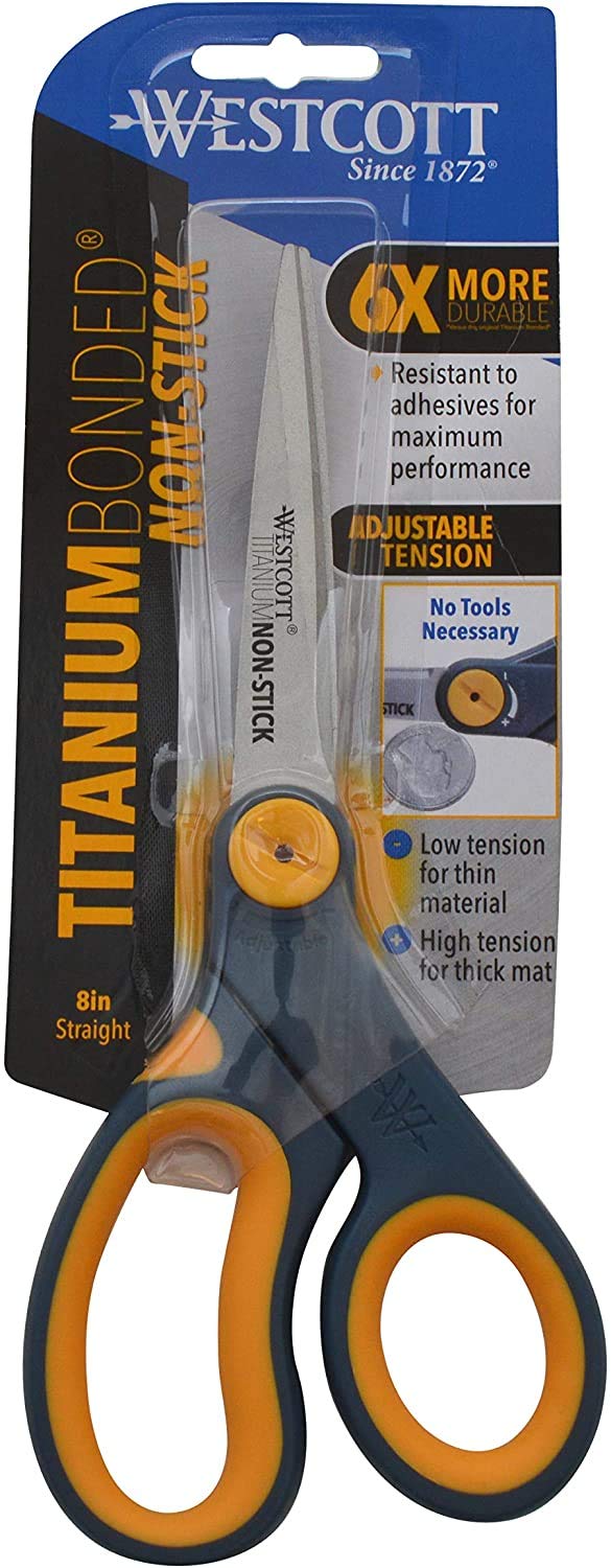 3-Pack 8" Westcott Titanium-Bonded Non-Stick Scissors (Gray/Yellow) $11.60 + Free Shipping w/ Prime or on $25+