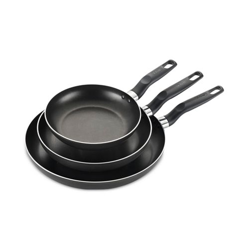 3-Piece T-FAL Fry Pan Set (Black) $21 + Free Store Pickup at Macy's or Free Shipping on $25+