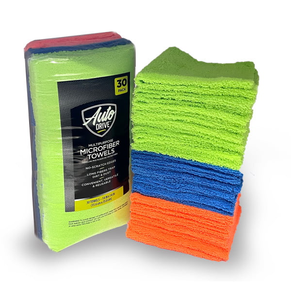30-Pack Auto Drive Multi-Purpose Microfiber Cleaning Towel $10 w/ Free Store Pickup or Free S&H w/ Walmart+ or $35+