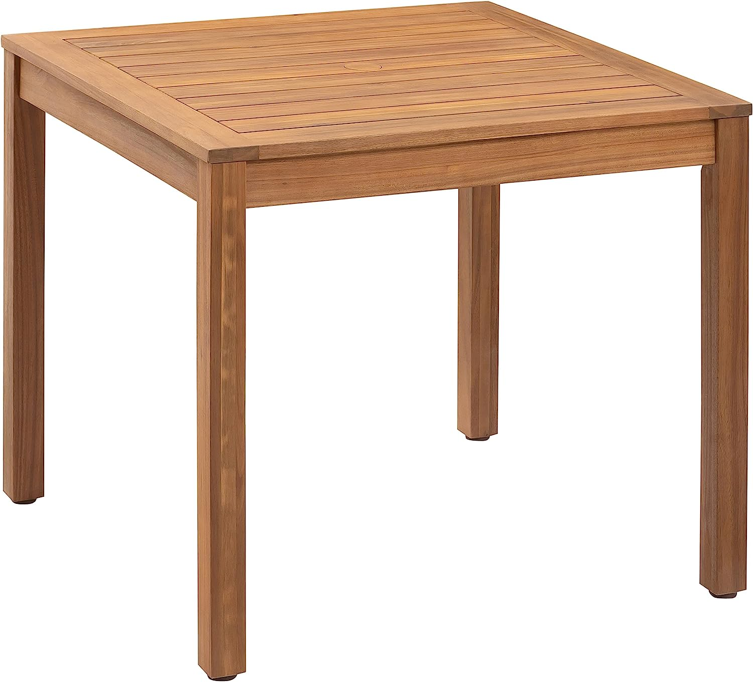 Amazon Aware FSC Certified Outdoor Rectangular dining_table, Acacia Wood, 32 Inch, Natural Finish, 32"D x 32"W x 35"H 42% Off $73.83