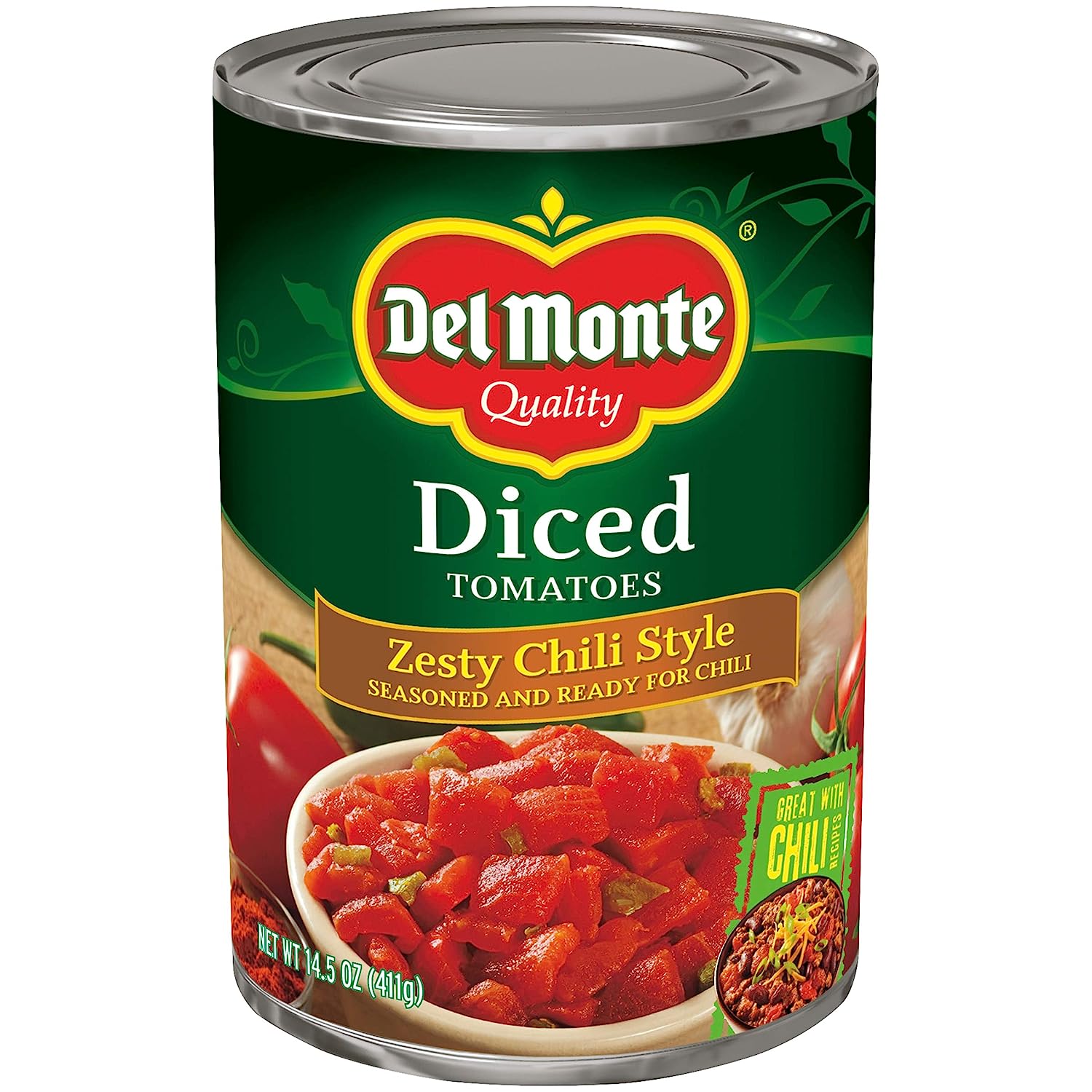 Del Monte Canned Diced Zesty Chili Style Tomatoes (14.5oz) $0.93 - Amazon