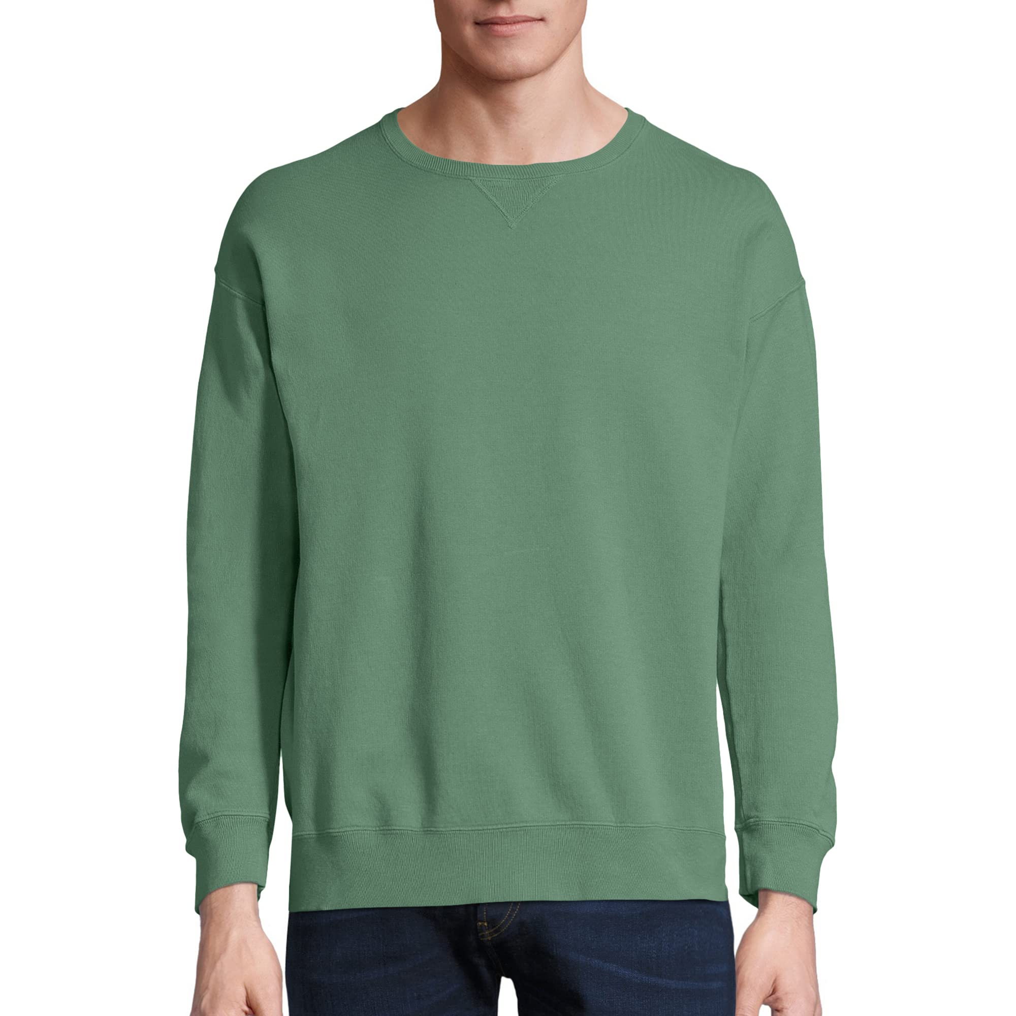 Hanes Originals Men's Crewneck Pullover Fleece Sweatshirt (Cypress Green) $12.59 + Free Shipping w/ Prime or on $25+