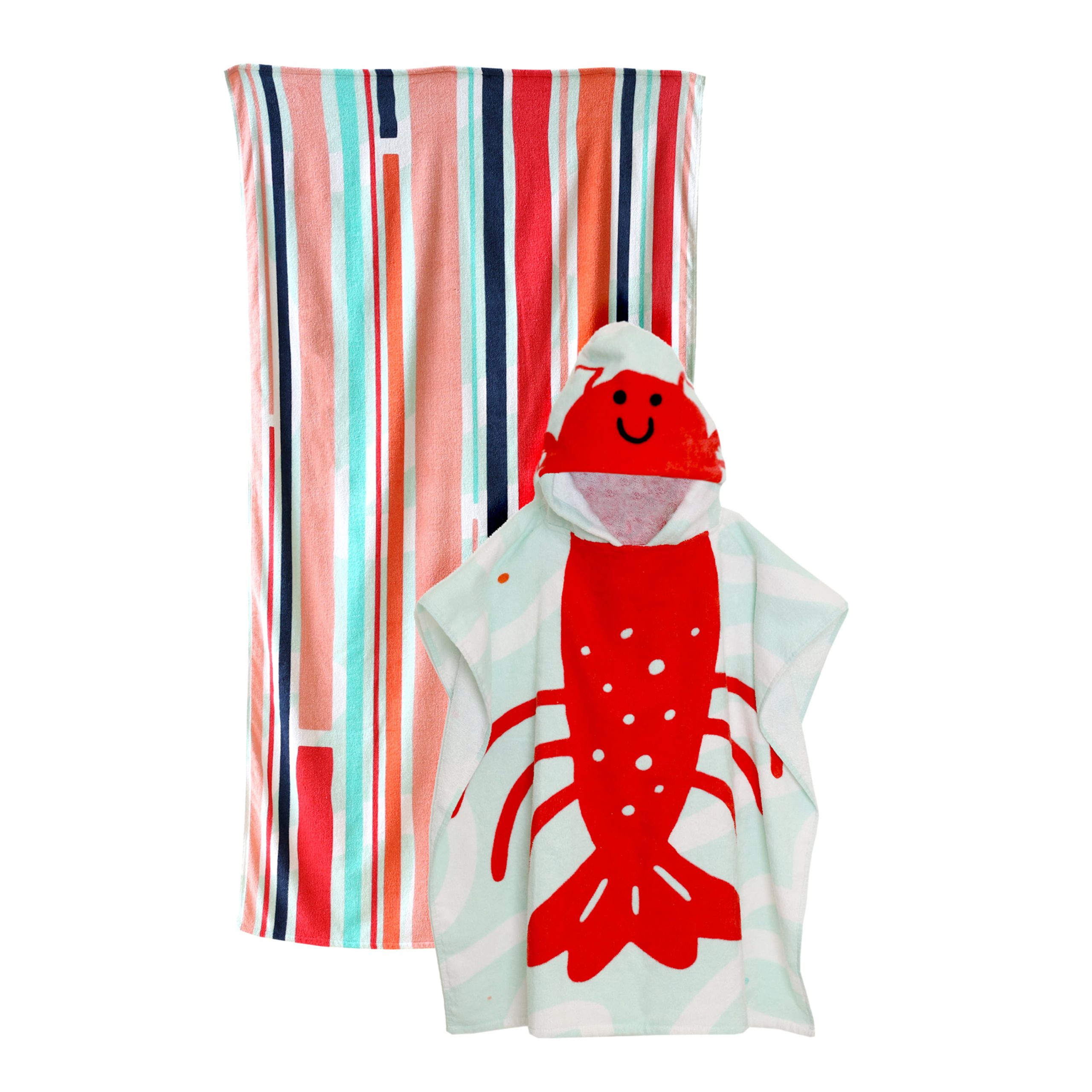 Hello Bello: 64" x 34" Adult Velour Beach Towel + Kids' Hooded Poncho Towel (Various) $11 + Free Shipping w/ Walmart+ or $35+