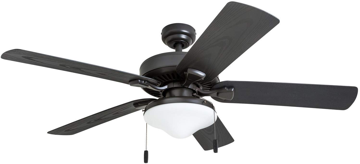Honeywell Ceiling Fans Belmar, 52 Inch Traditional Indoor Outdoor LED Ceiling Fan with Light Reversible Motor - 50512-01 (Bronze) $65.8