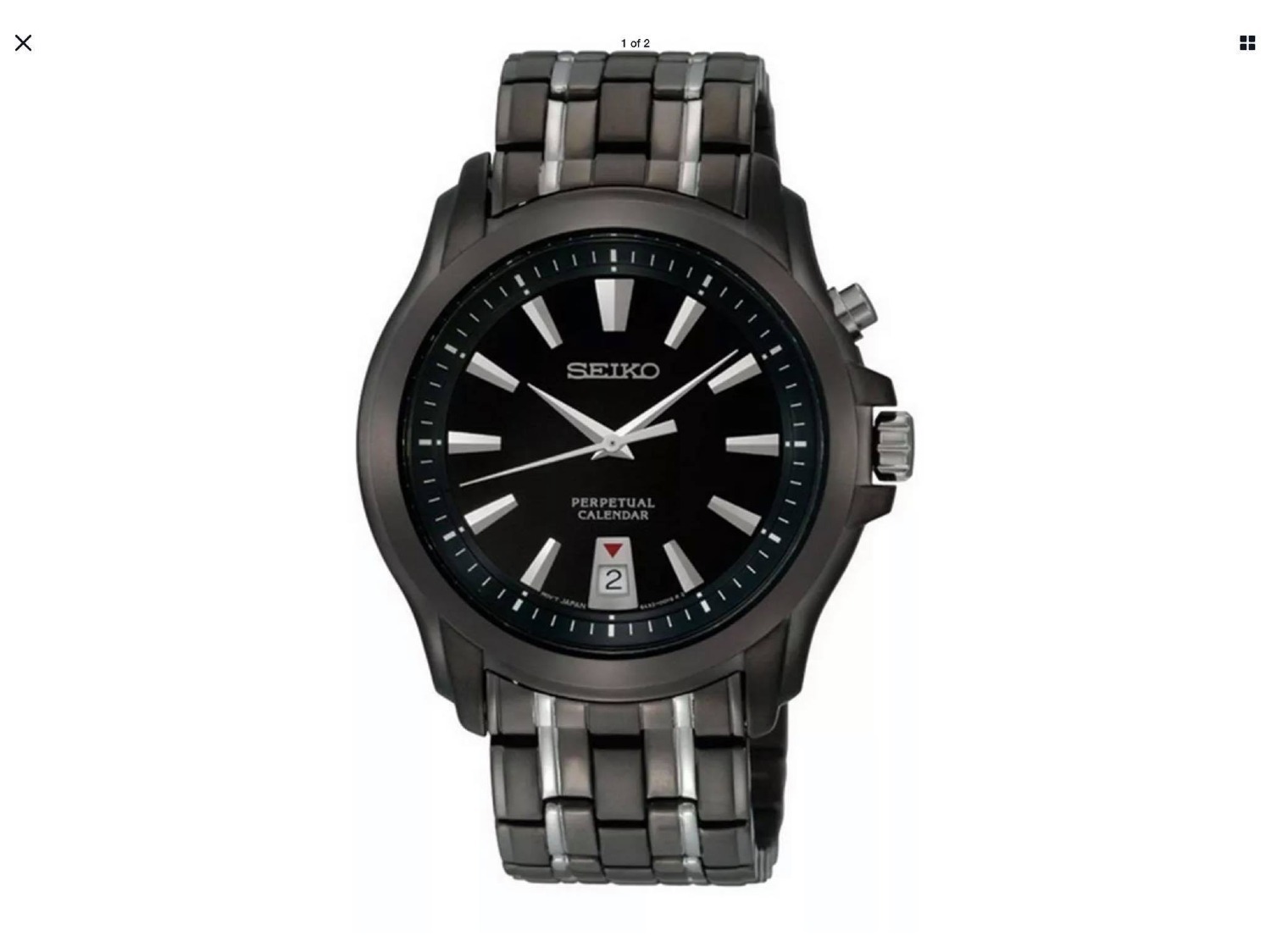Seiko Perpetual Calender Stainelss Steel Men's Watch $79 + Free Shipping