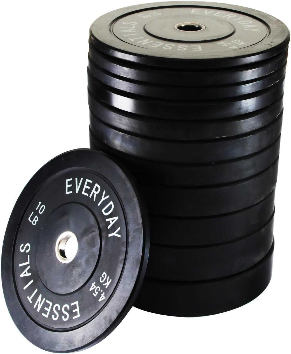 Signature Fitness 2" Olympic Bumper Plate Weight Plates with Steel Hub 370LB Set $340.39 + Free Shipping