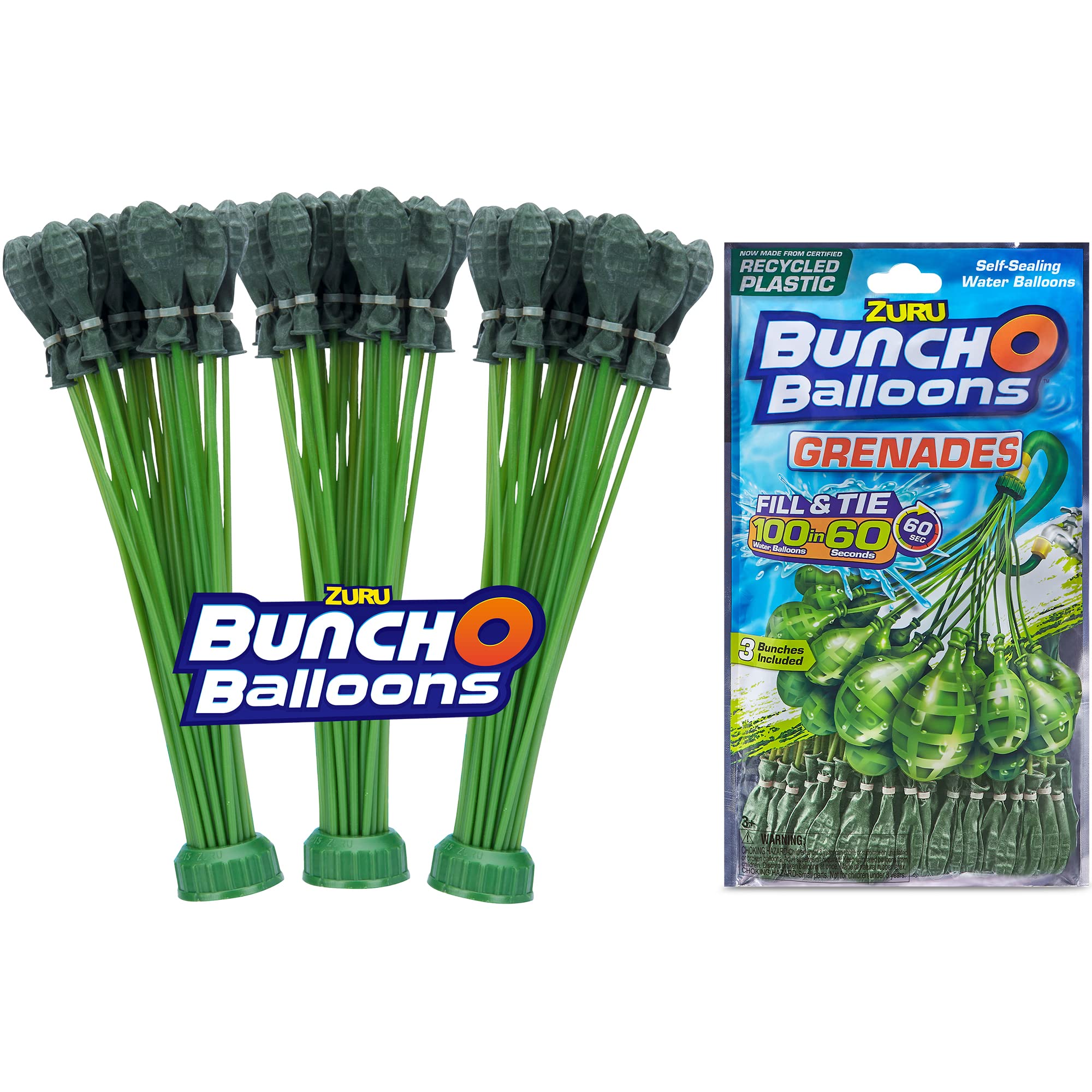 100-Count Zuru Bunch O Balloons Grenades Self-Sealing Water Balloons $5 + Free Shipping w/ Prime or on $35+