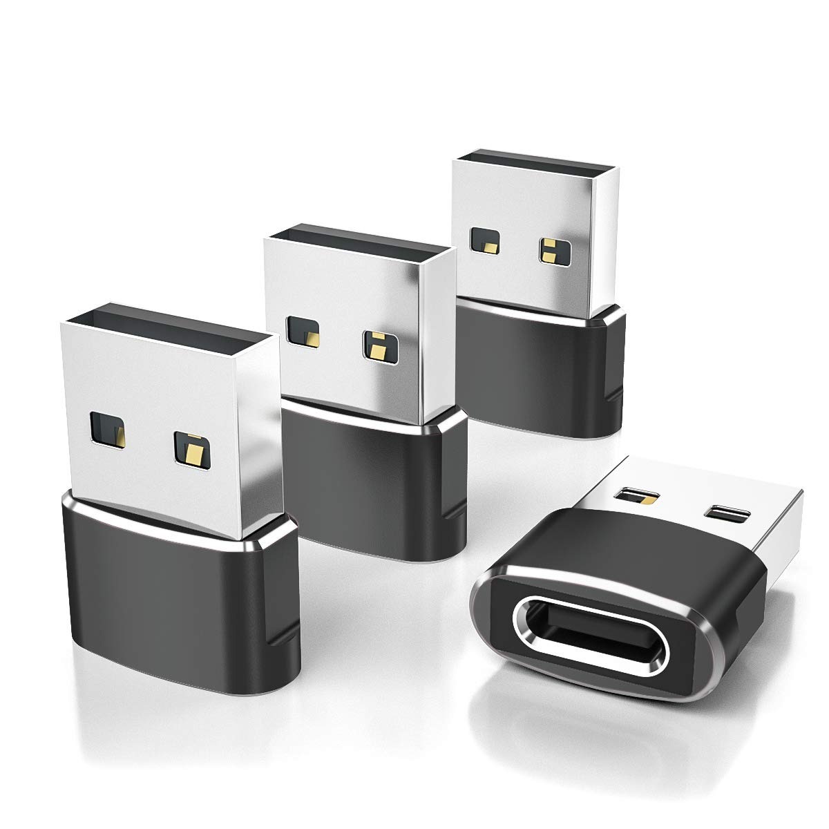 4-Pack Elebase USB-C (Female) to USB-A (Male) Adapter $3.68 & More + Free Shipping w/ Prime or on Orders $35+