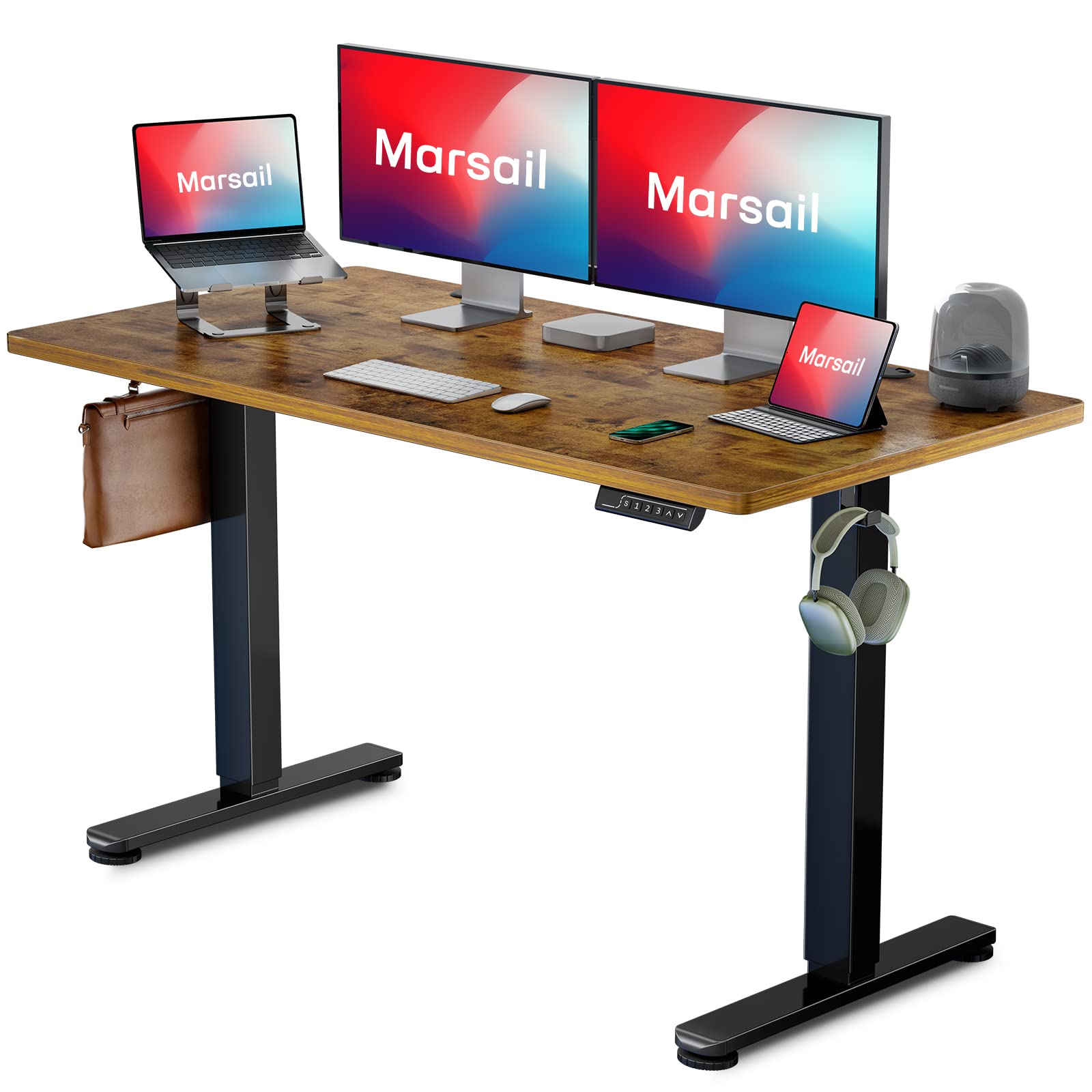 48" Marsail Adjustable Electric Standing Desk (Rustic) $116.61 + Free Shipping