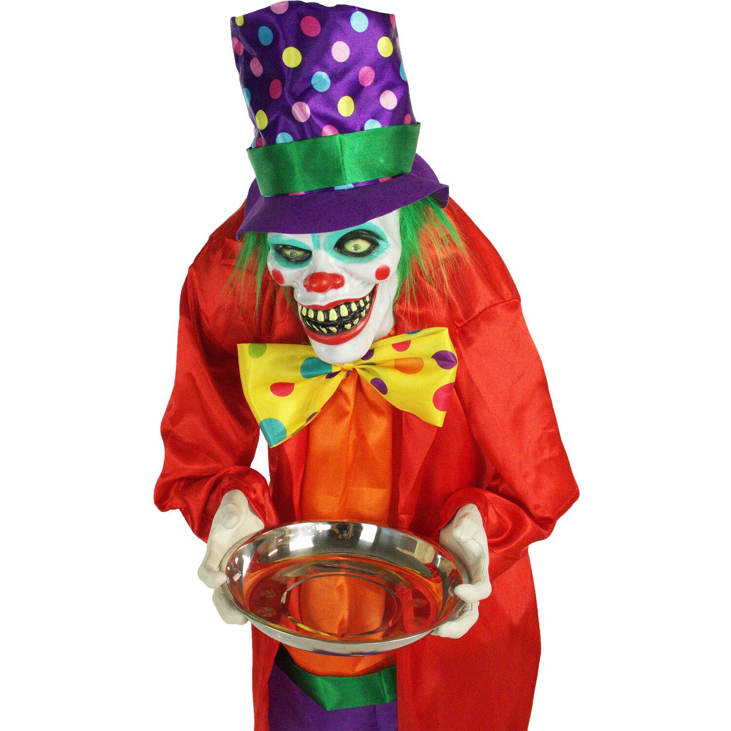 71" Haunted Hill Farm Life-Size Animatronic Chuckles the Clown w/ Stand & Touch Activated Lights & Sounds $40 + Free Shipping $39.02
