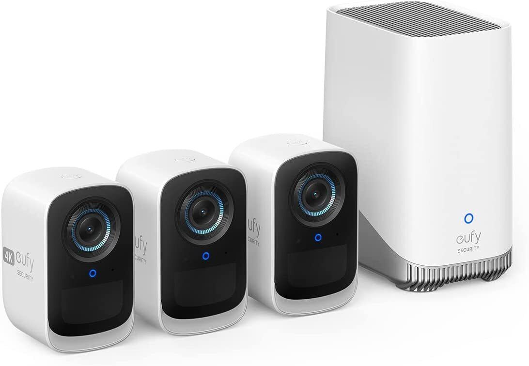 Certified refurbished eufyCam 3C 4k cameras 2-camera kit $204 3-camera kit $312 at Anker Outlet Store via eBay
