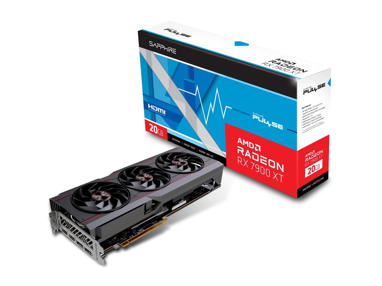 Sapphire Pulse 20GB Radeon RX 7900 XT GDDR6 PCI Express 4.0 x16 ATX Video Card w/ Triple Fans + Starfield Premium Edition Digital Code $750 + Free Shipping