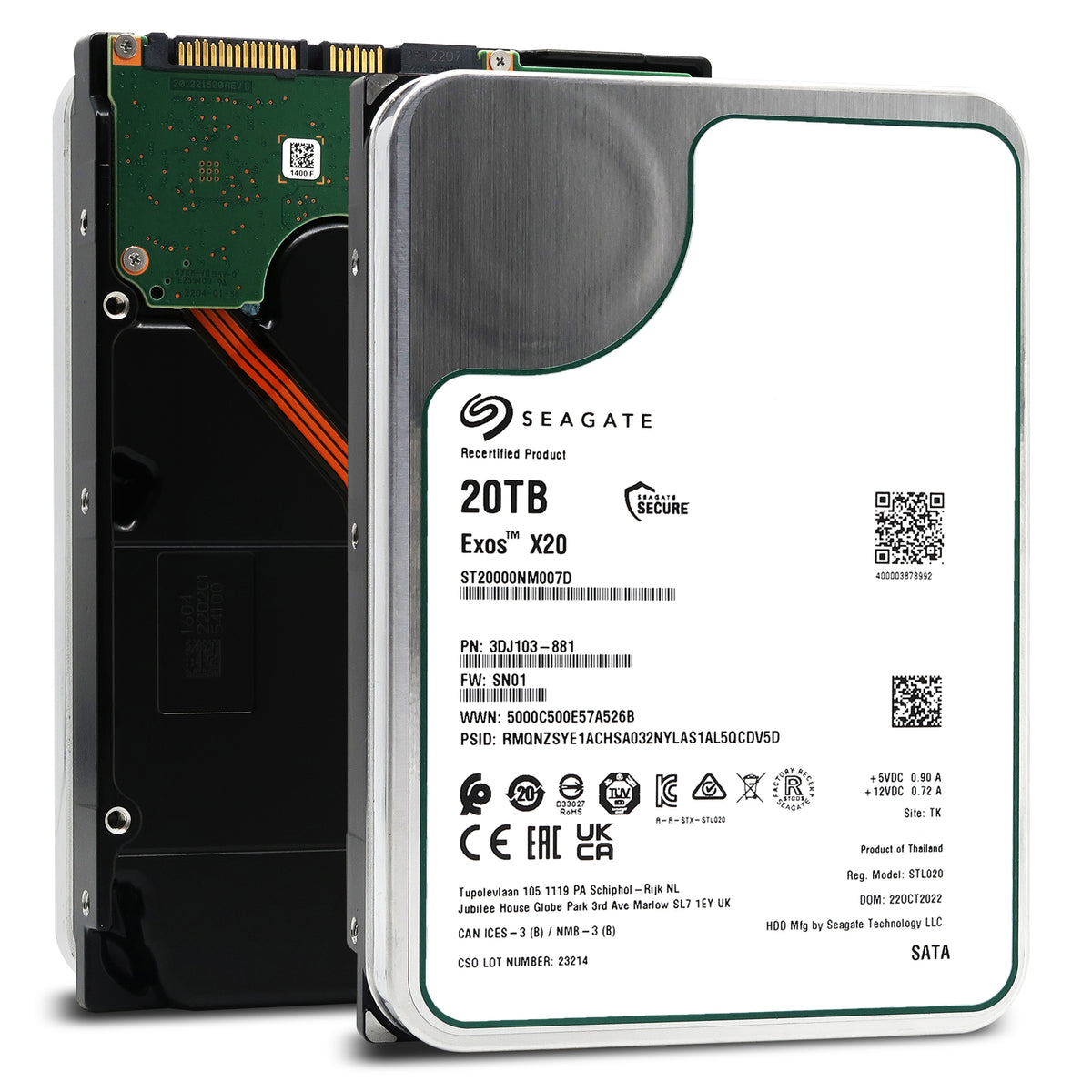 Seagate Exos 20TB ** $209.99 ** Hard Drive *Recertified *