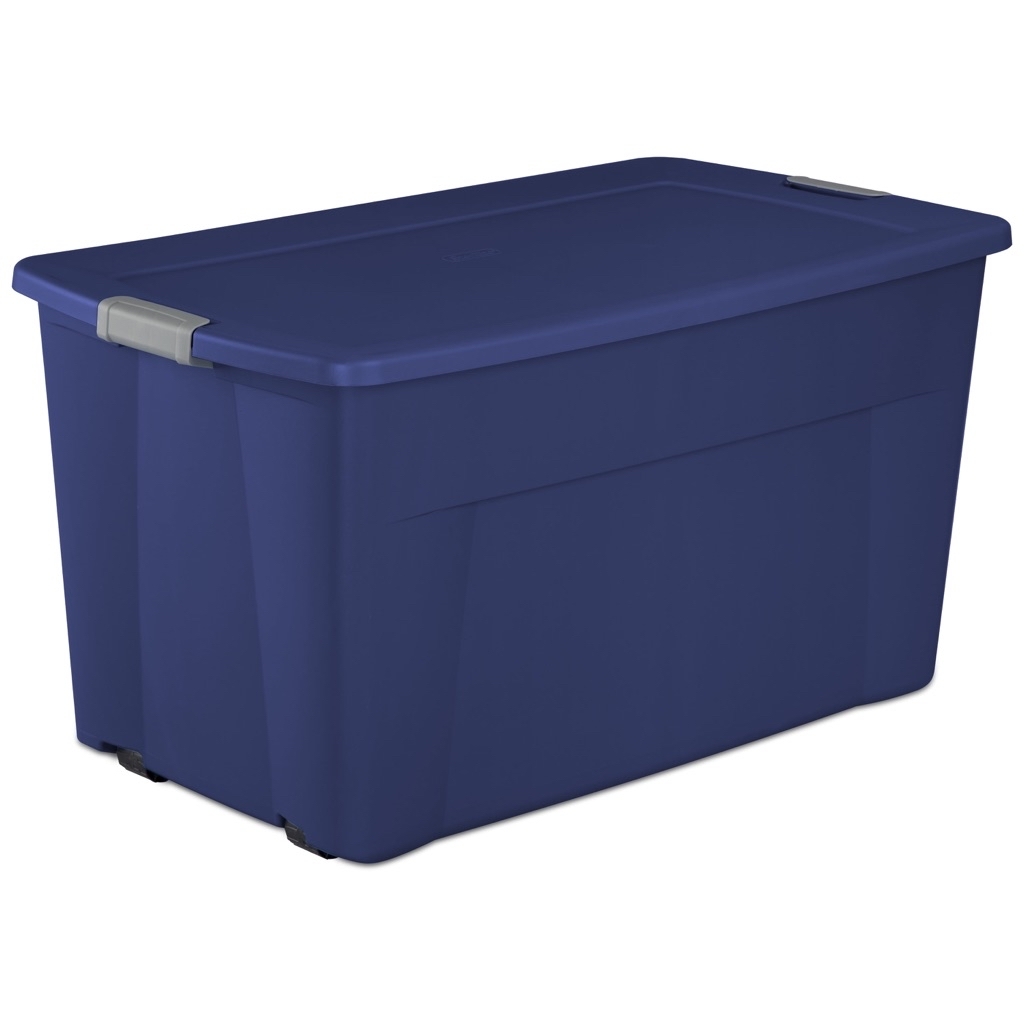 Sterilite 45 Gal. Wheeled Latch Tote Stadium Blue - $22.98