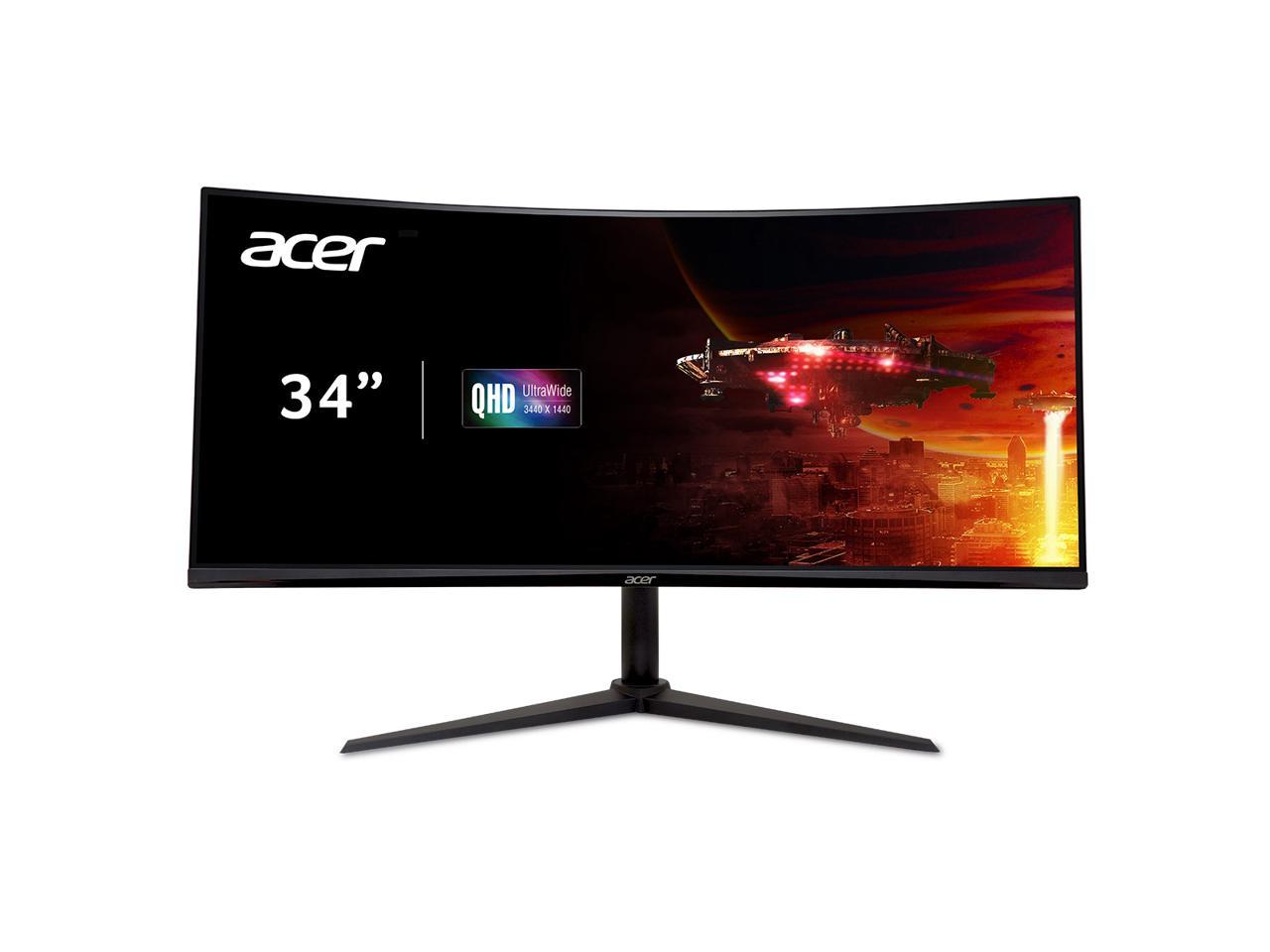 34" Acer Nitro XZ342CU V3BMIIPHX UWQHD 21:9 3440x1400 180Hz Curved VA FreeSync Premium HDR400 Gaming Monitor @ $269.99 + F/S
