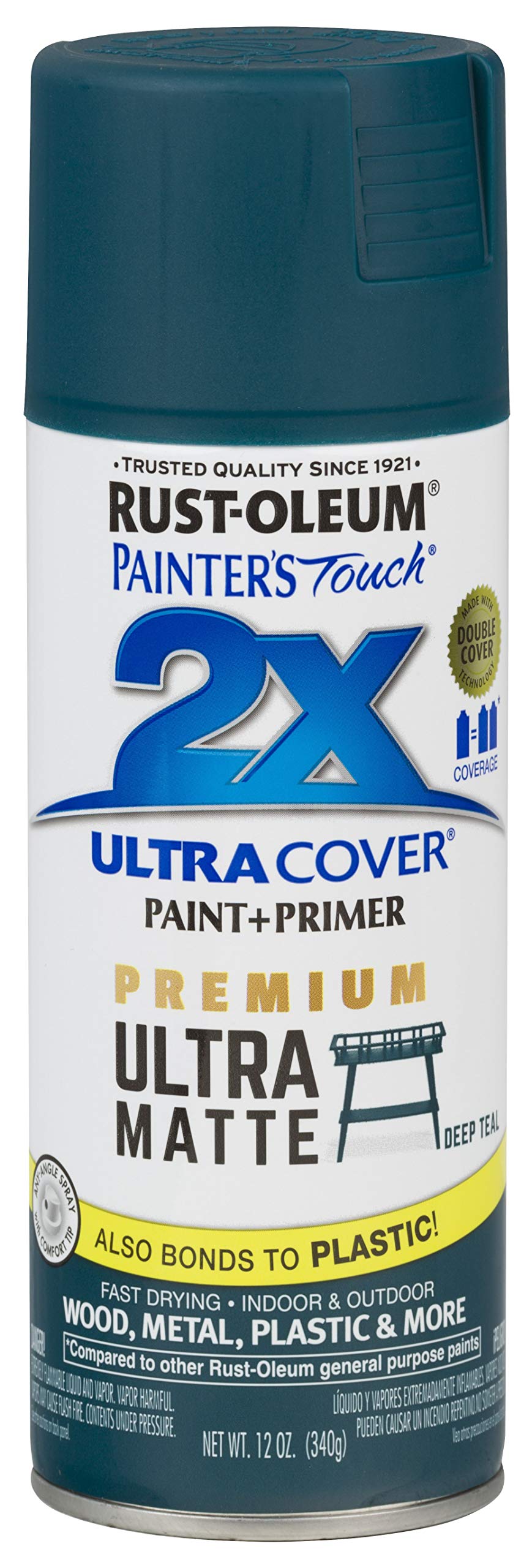 12-Oz Rust-Oleum Painter's Touch 2X Ultra Cover Spray Paint (Ultra Matte Deep Teal or High Gloss Tropical Leaf) $3.14 + Free Shipping w/ Prime or on $35+