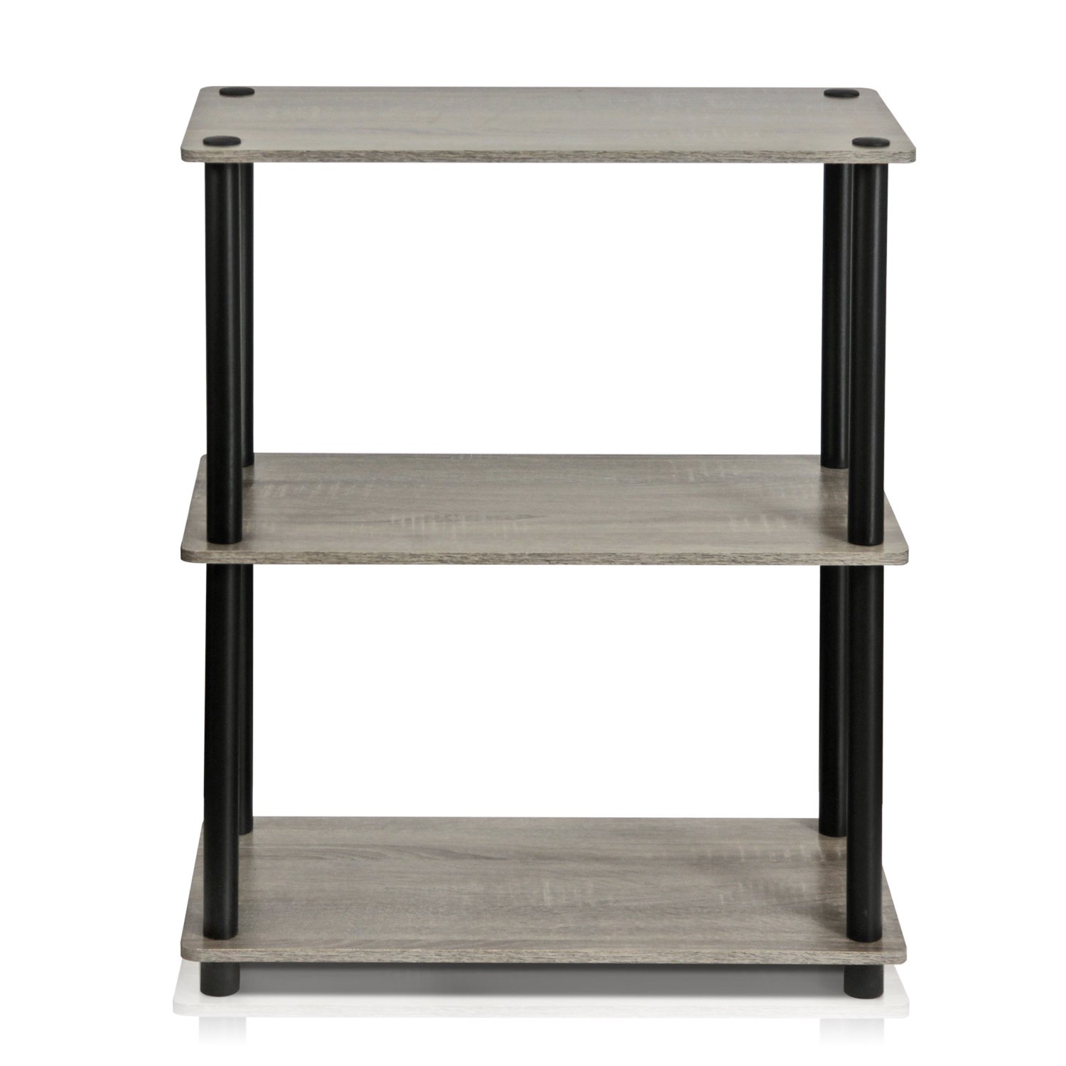 3-Tier Furinno Turn-N-Tube Display Rack (French Oak Grey/Black, 11.42"D x 23.58"W x 29.49"H) $16.14
