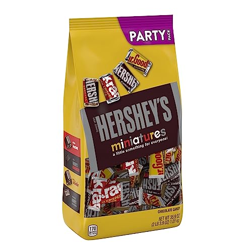 $9.57 /w S&S: 35.9-Oz Hershey's Miniatures Assorted Chocolate Candy Party Pack