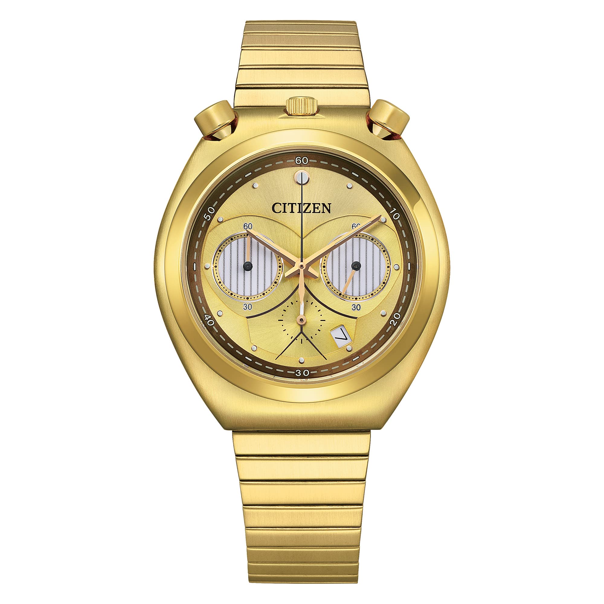 38mm Citizen Quartz Star Wars C-3PO Gold Tone Men's Watch $112.51 + Free Shipping