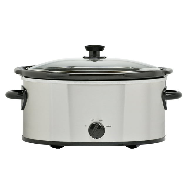 6-Quart Mainstays Oval Slow Cooker $19.87 + Free Shipping w/ Walmart+ or on $35+