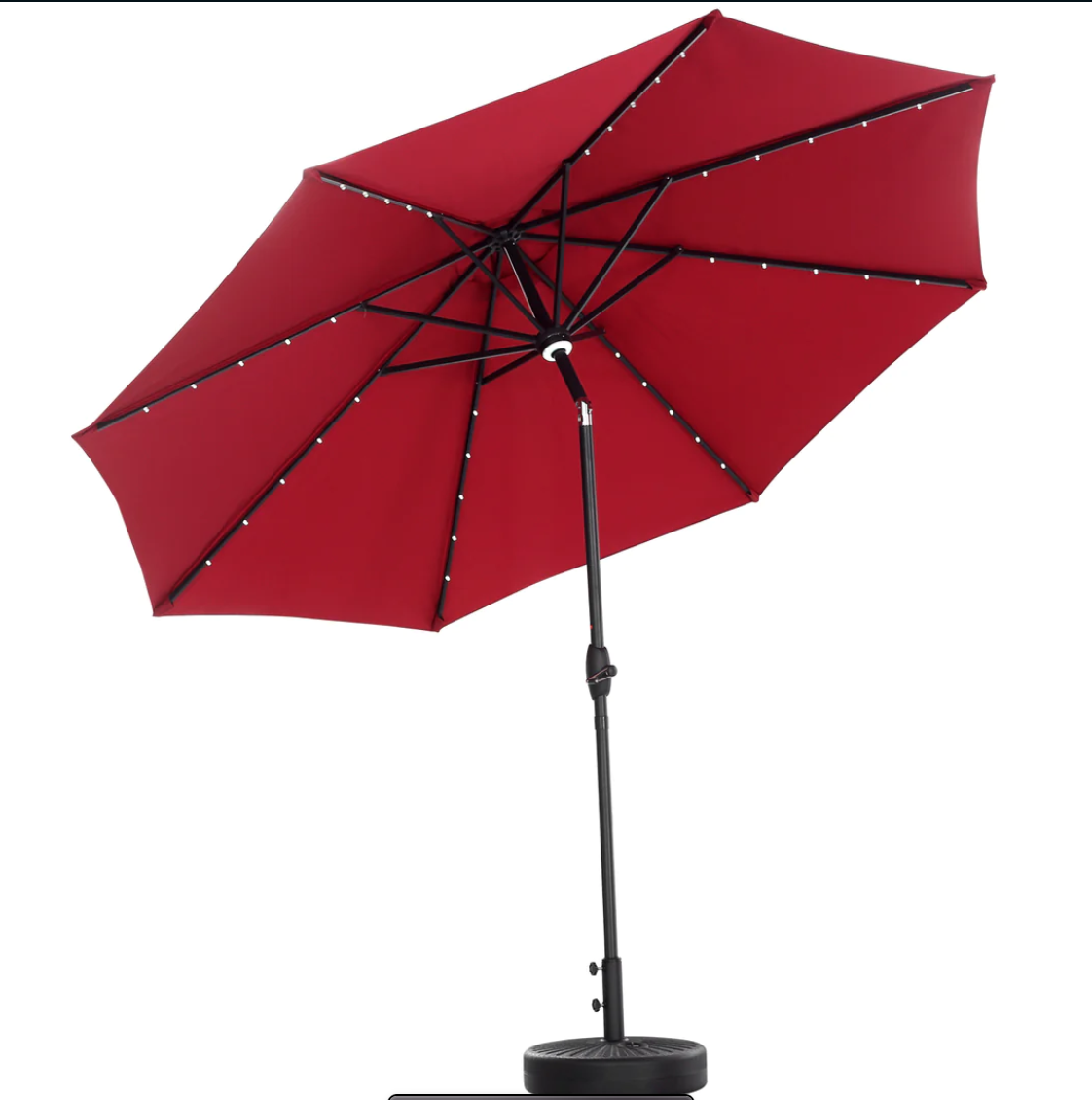 Ainfox 10Ft Solar Powered 40 LED Light Aluminum Patio Umbrella $60 + Free Shipping
