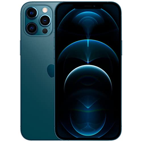 Apple iPhone 12 Pro, 128GB, Pacific Blue - Fully Unlocked (Renewed) - $374.99