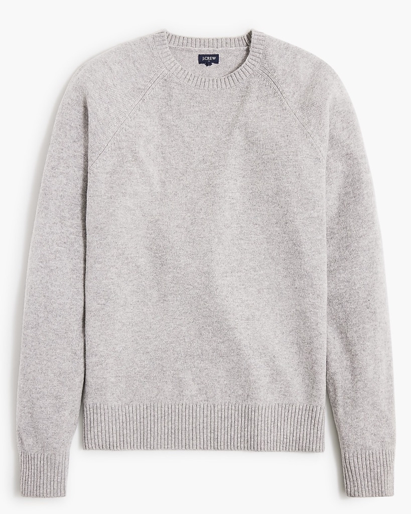 Crewneck sweater in supersoft lambswool blend