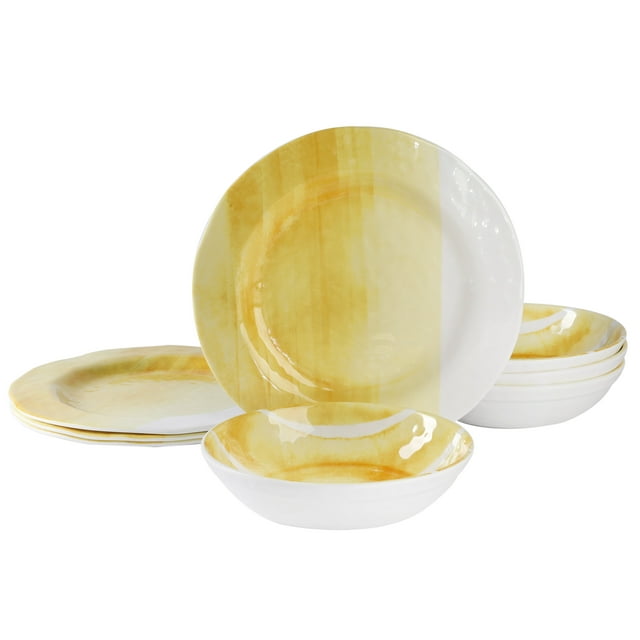 8-Piece Gap Home Melamine Dinnerware Sets: Flowing Watercolors or Playful Patterns (Various Colors) $12.48  + Free S&H w/ Walmart+ or $35+