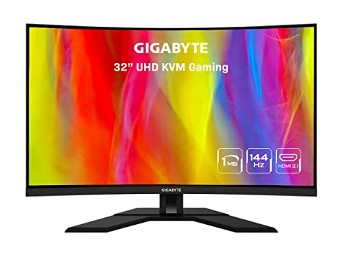 $499.99: GIGABYTE M32UC 32" 144Hz (160Hz OC) 4K UHD Curved Gaming Monitor