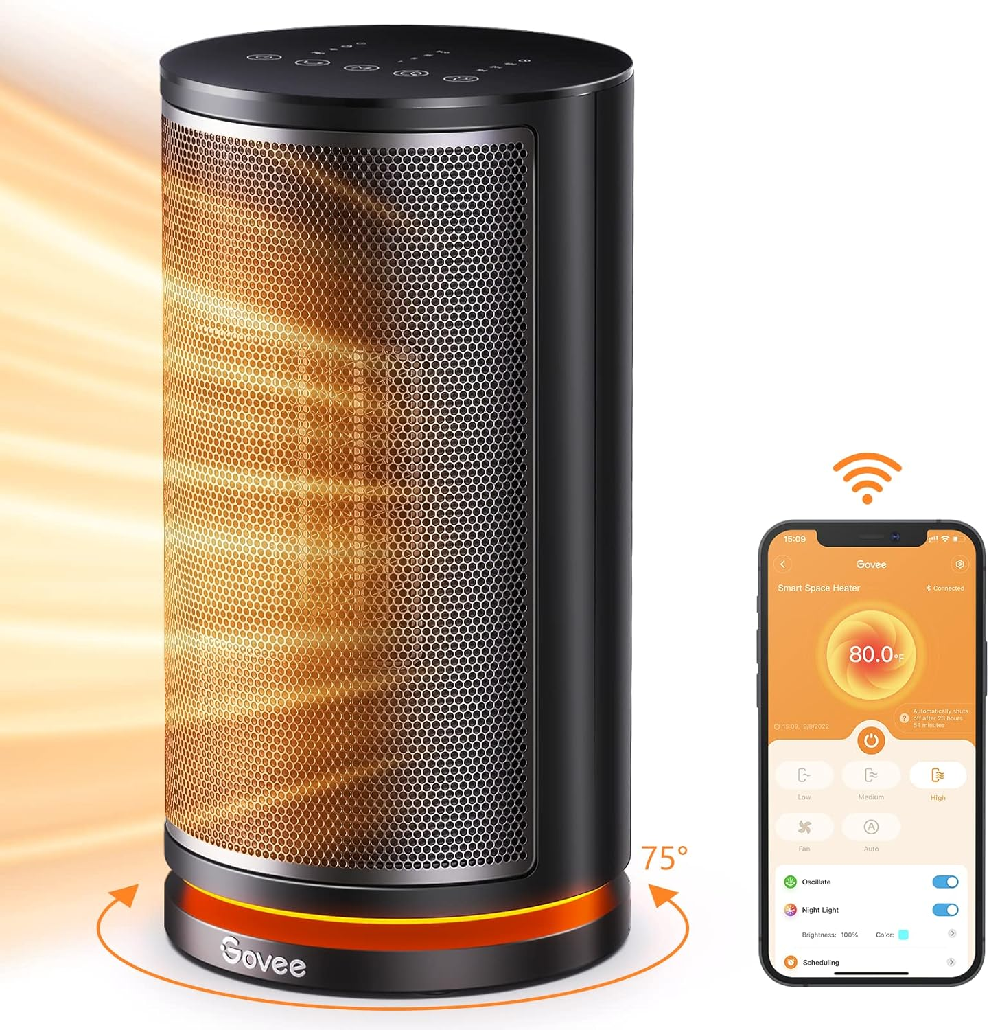 Govee Smart Space Heater for Indoor Use $29.99