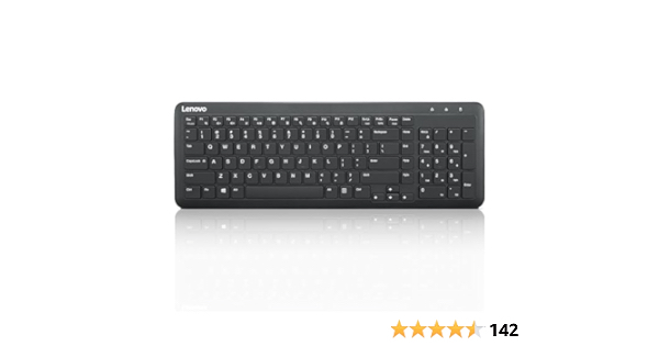 Lenovo 300 Wireless Keyboard, Black - $17