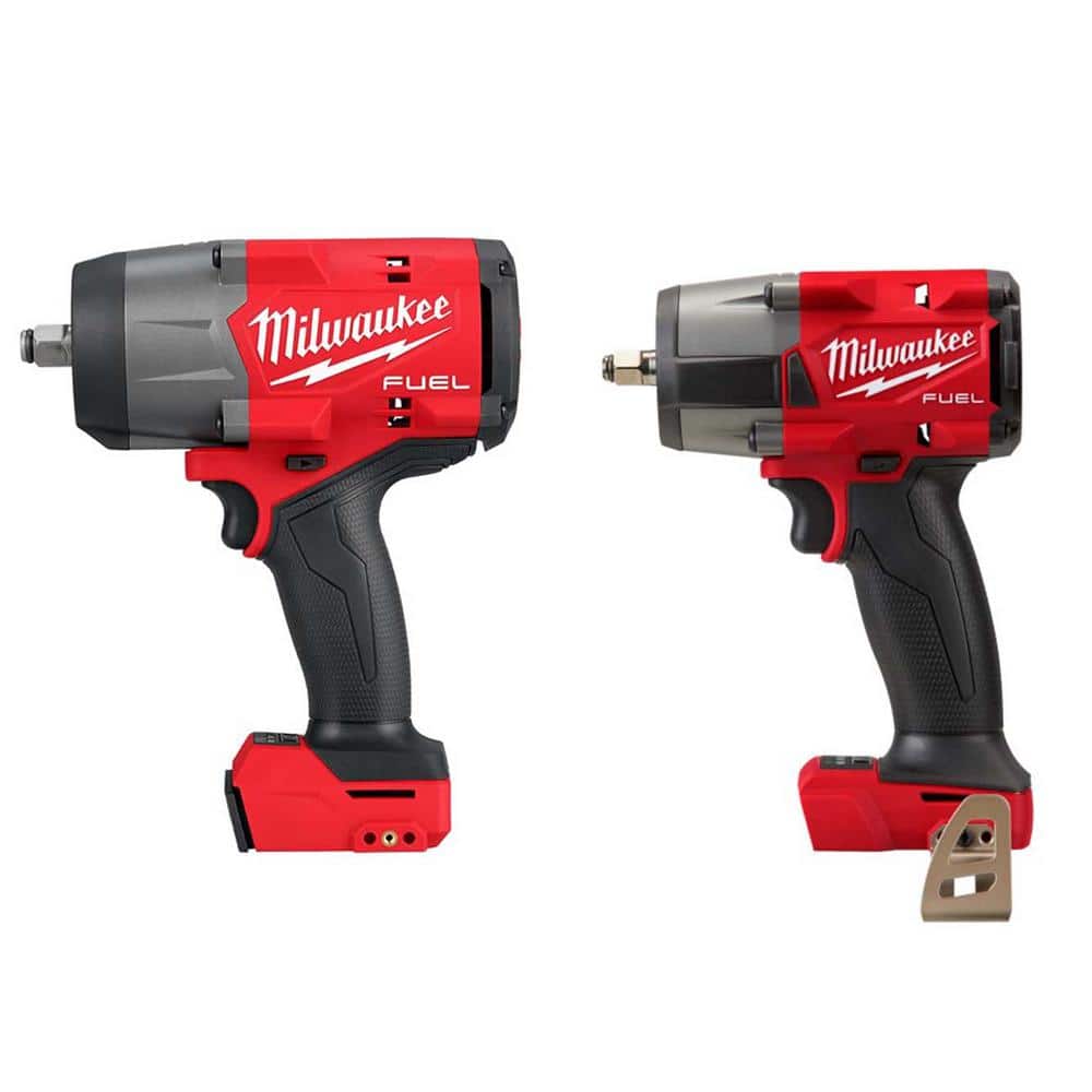 Milwaukee M18 FUEL 18V Lithium-Ion Brushless Cordless 1/2 in. and 3/8 in. Impact Wrench with Friction Ring (2-Tool) $339