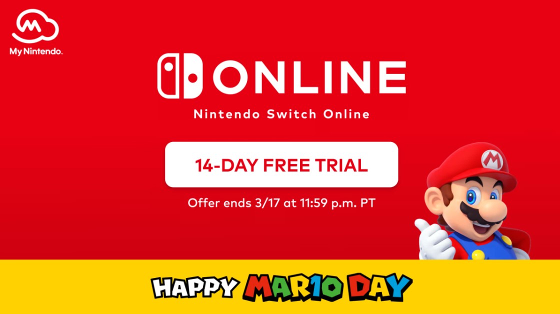 Nintendo Switch Online 14-Day Free Trial Membership