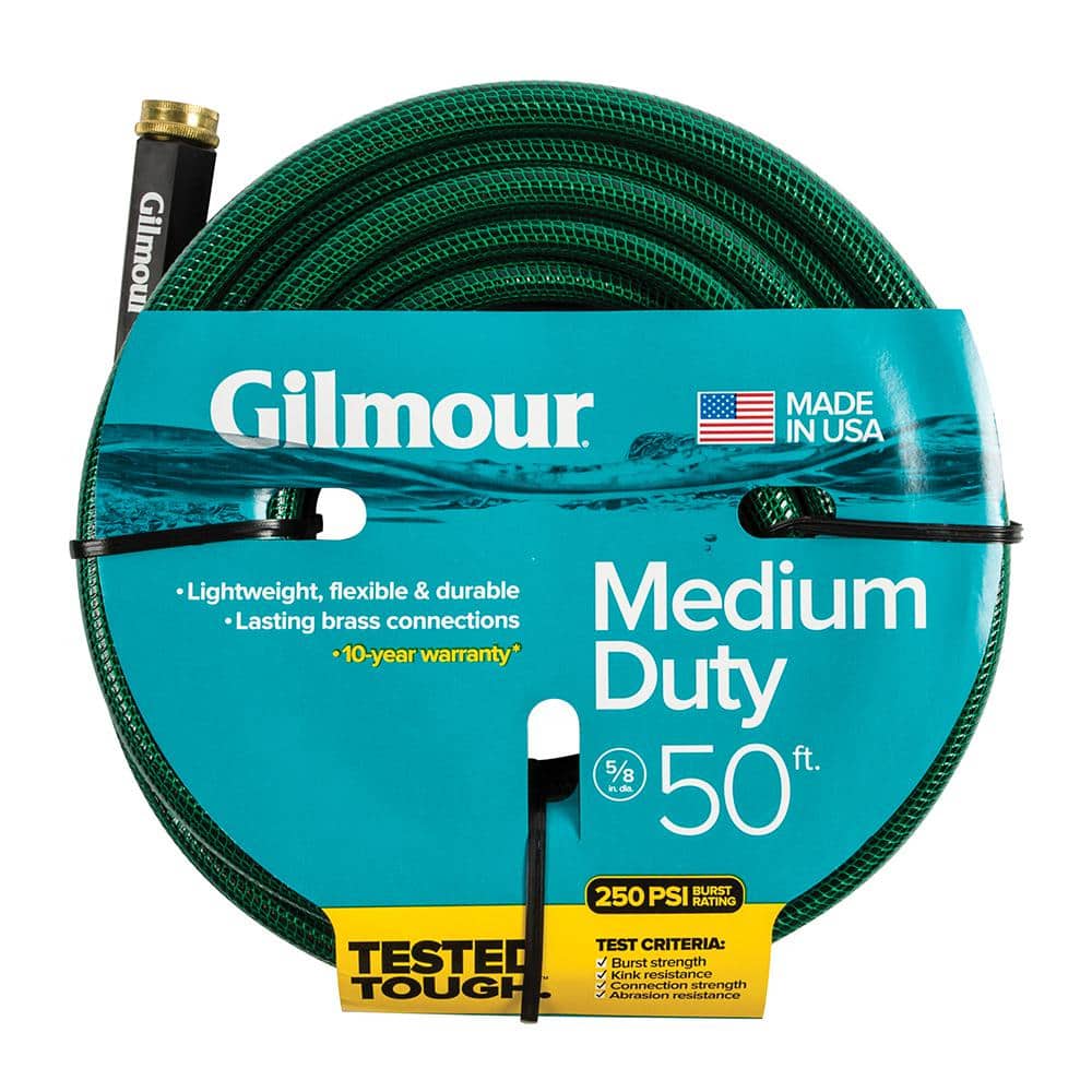 YMMV-in store only: Gilmour Premium 5/8 in. Dia X 50 ft. Medium-Duty Water Hose 819501-1002 - $12.50 Home Depot