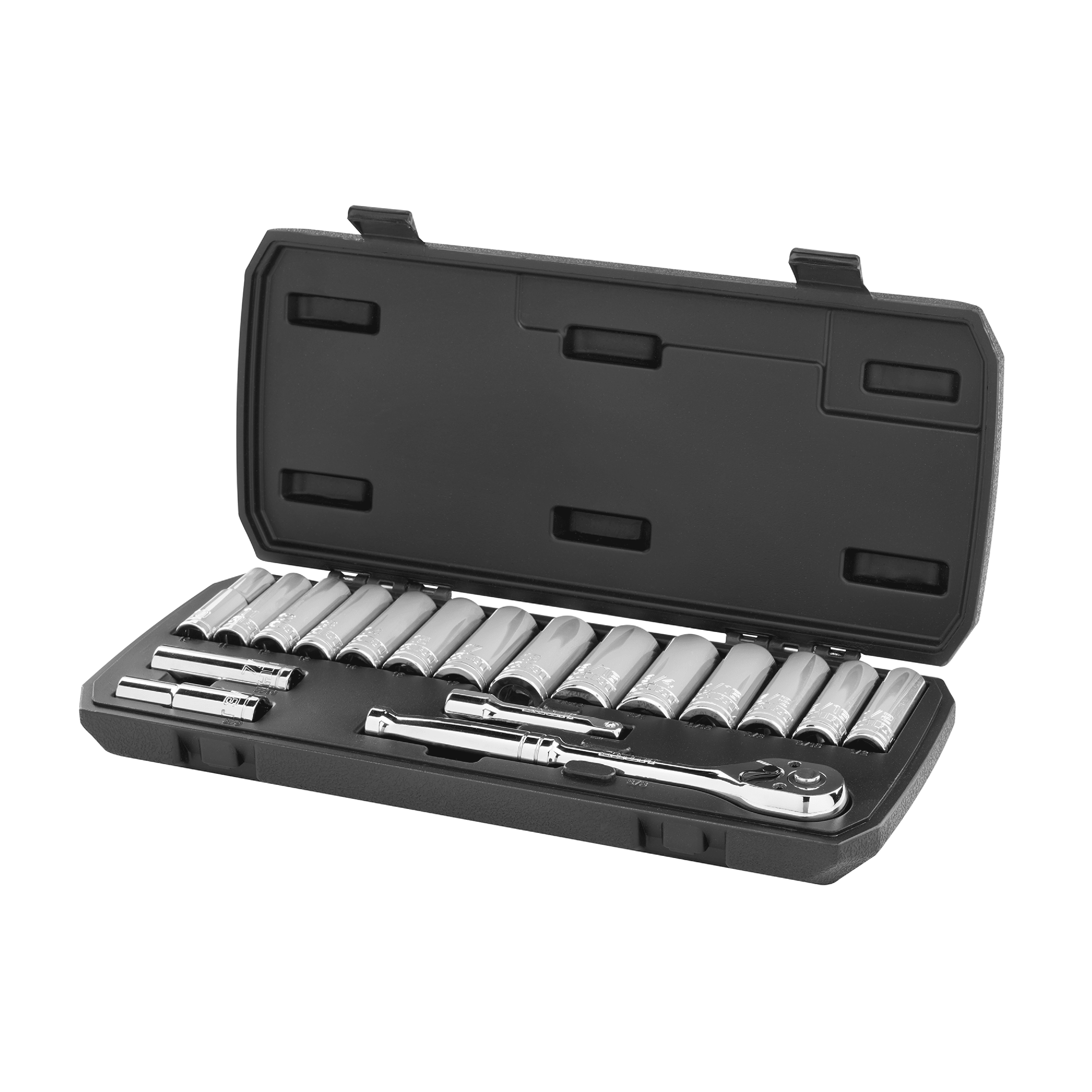 18-Piece Hart 3/8" Drive Deep Socket Set w/ Ratchet (Chrome) $14.03 + Free Shipping w/ Walmart+ or $35+