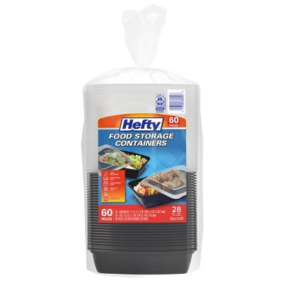 Hefty Food Storage Containers with Lids (28 oz., 60 pc.) - Sam's Club $8.98