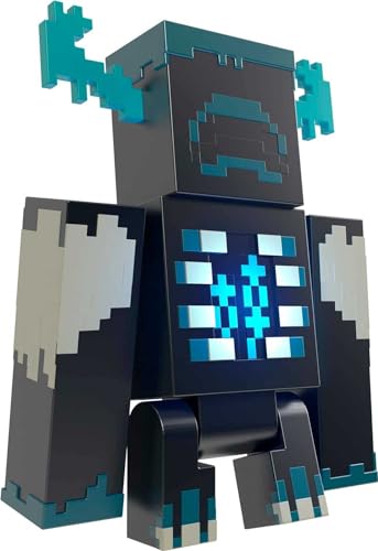 $10: Mattel Minecraft Warden Action Figure with Lights, Sounds & Attack Mode, 3.25-inch