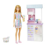 15-Piece Barbie Ice Cream Shop Playset w/ 12″ Doll (Blonde or Brunette) $8.72 + Free Shipping w/ Prime or on $35+