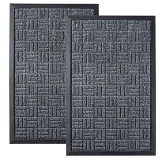 2-Pack 29.5″ x 17″ Homwe Indoor & Outdoor Slip Resistant Waterproof Door Mats $12.30 ($6.15 each) + Free Shipping w/ Prime or on $35+